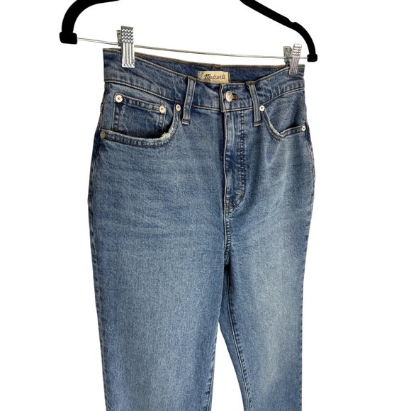 Madewell The Momjean in Basley Wash Jeans-sz 26 - Picture 5 of 13